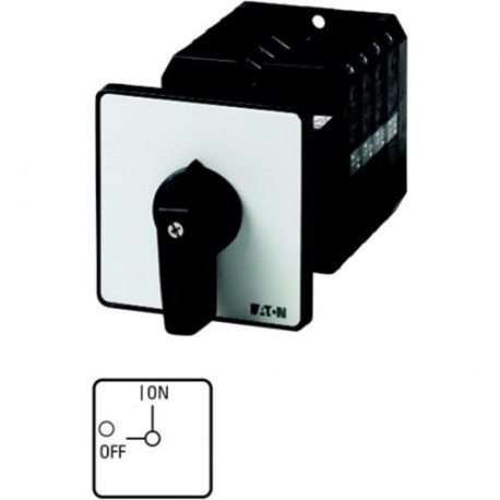 T5B-4-15164/Z 092219 EATON ELECTRIC Interruptor seccionador ON-OFF 6 polos + 1 NO + 1 NC 63 A 90 ° Montaje f..