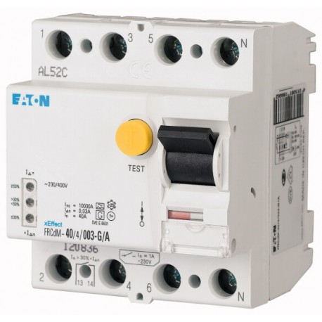FRCDM-80/4/03-U 168642 EATON ELECTRIC Digital Interruptor diferencial, 80A, 4p, 300mA, clase U