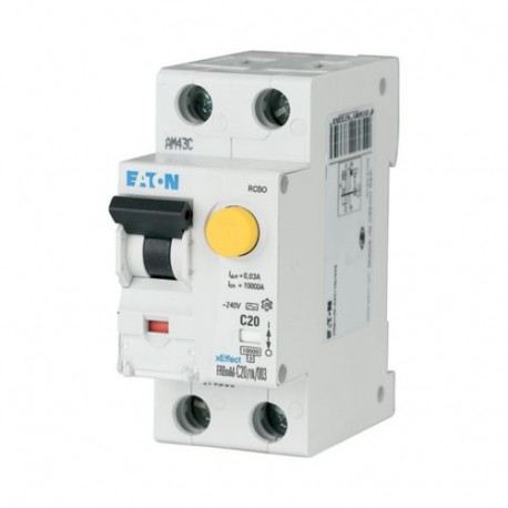 FRBMM-C2/1N/003 170532 EATON ELECTRIC kombination schalter, 2 A, 30 ma, kennlinie C , 1P+N, klasse AC