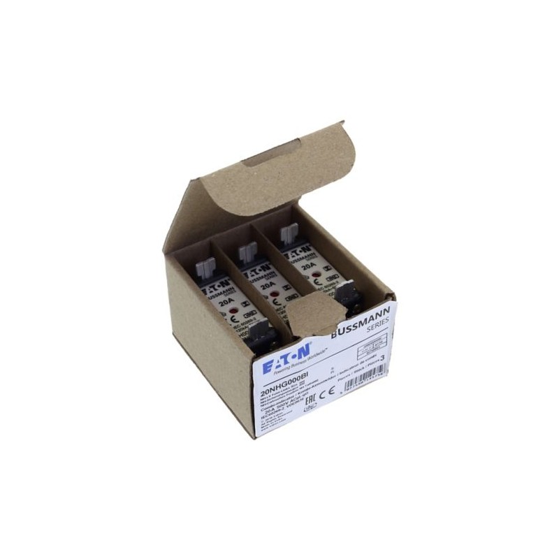 20NHG000BI EATON ELECTRIC Fuse-link, LV, 20 A, AC 500 V, N..