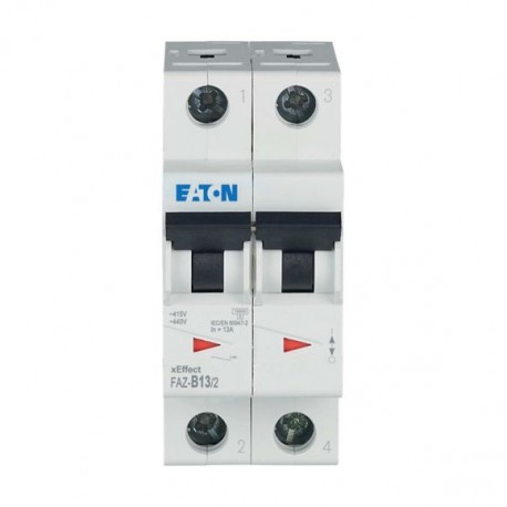 FAZ-B13/2 278732 EATON ELECTRIC Schalter leistungsschalter FAZ, 13A, 2P, kurve B