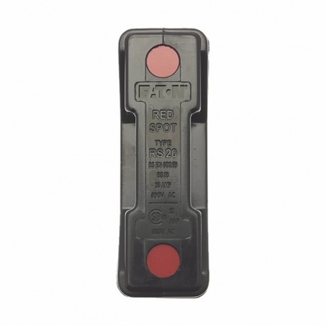 RS20P/G RED SPOT 20A BACK STUD CONNECTED BLACK EATON ELECTRIC Fuse-holder, LV, 100 A, AC 690 V, BS88/A4, 1P,..