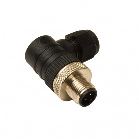 CV12/0B-00B MICRO DETECTORS Conector com terminais M12 de 4 pólos macho 90°