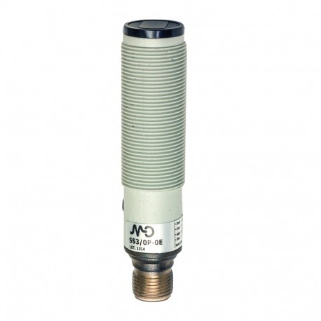 SS7/0N-0E MICRO DETECTORS Sensor fotoelétrico difuso 400 mm NPN L/D de plástico com ajuste de conector M12