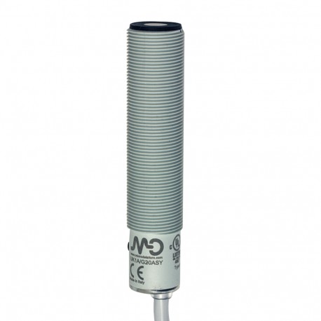 UK1A/G9-0ASY MICRO DETECTORS Sensor de ultrasonidos M18 analógica 0-10 V+ NPN NO/NC 50 a 400 mm cable 2m con..