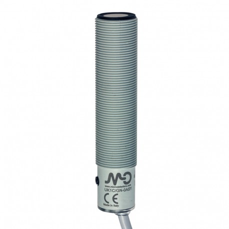 UK1C/G4-0ASY MICRO DETECTORS Ultraschallsensor M18 analog 4-20 mA+ NPN, NO/NC 100-900 mm Kabel 2m mit teach-..