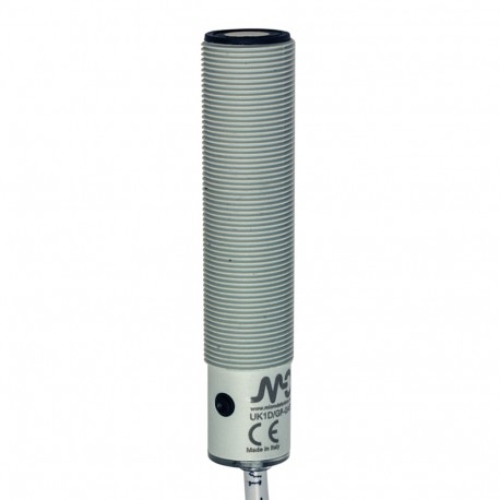 UK1D/G4-0ASY MICRO DETECTORS Ultrasonic sensor M18 analogic 4-20 mA+ NPN NO/NC 150-1600 mm cable 2m with tea..