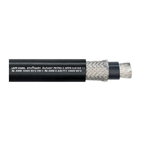 0023255 ÖLFLEX PETRO C HFFR 5G1,5 BK LAPP Cable robusto resistente a químicos y a esfuerzos mecánicos para c..