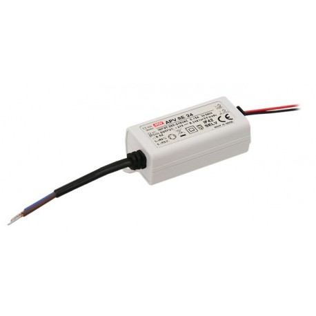 APV-8E-24 MEANWELL AC-DC Single output LED Driver Constant Voltage (CV), Input 180-264VAC, Output 12VDC / 0...