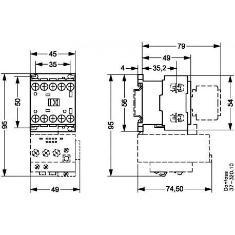 037H350223 DANFOSS REFRIGERATION Contactor CI 5-5