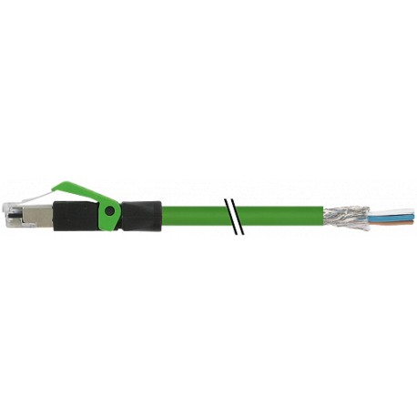 7000-74101-8005000 MURRELEKTRONIK RJ45 macho 0º extremo libre, Ethernet PVC 2x2xAWG22 apantallado verde UL/C..