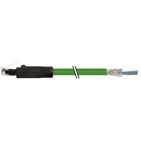 7700-74101-S7V1000 MURRELEKTRONIK RJ45 male 0° with cable, Ethernet TPE 2x2xAWG22 shielded green UL/CSA+drag..