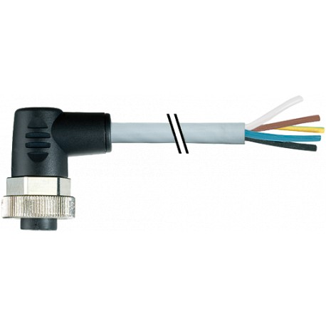 7000-78051-9652500 MURRELEKTRONIK 7/8" female 90° with cable PUR 5x1.0 gray 25m