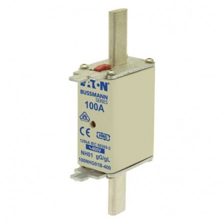 NH FUSE 100A 400V GG/GL SIZE 01 100NHG01B-400 EATON ELECTR..