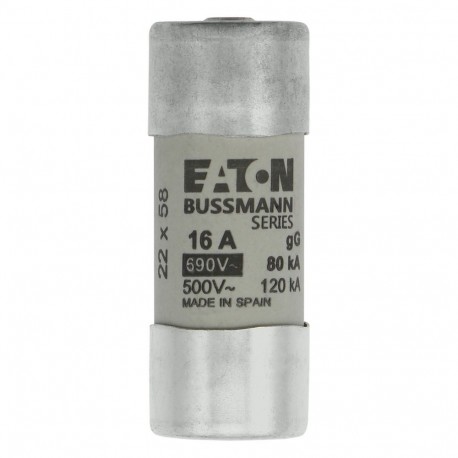 C22G16S EATON ELECTRIC Fuse-link, LV, 16 A, AC 690 V, 22 x..