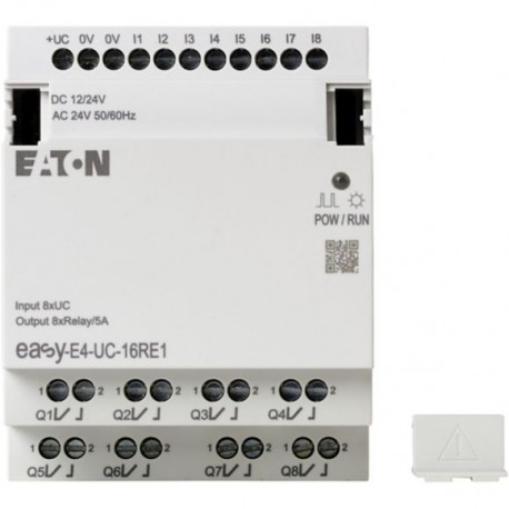 EASY-E4-UC-16RE1 197218 Y7-197218 EATON ELECTRIC Espansione ingressi/uscite, utilizzo con easyE4, 12/24 Vcc,..