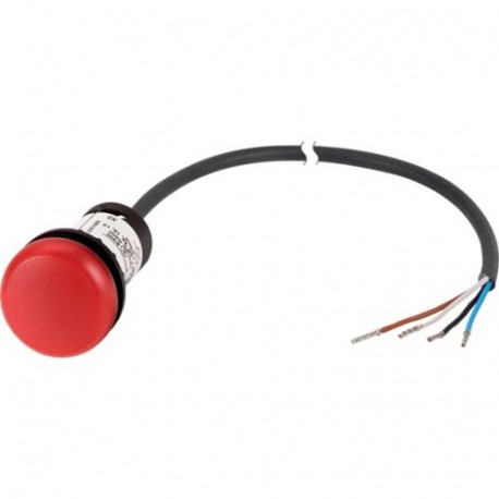 C22-L-R-24-P65 185146 EATON ELECTRIC Indicator light, classic, flat, red, 24 V AC/DC, cable (black) with non..