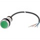 C22-D-G-K10-P62 185670 EATON ELECTRIC Pushbutton, classic, flat, tasted, 1 N/O, green, cable (black) with no..