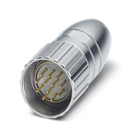 RC-12P1N8A80KZ 1626736 PHOENIX CONTACT Plug-in connector for cable, straight, shielded: yes, Lock screw, M23..