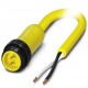 SAC-2P-MINMS/ 2,0-U20 1416767 PHOENIX CONTACT Cable de potencia, 2-polos, PVC, amarillo, Conector macho rect..