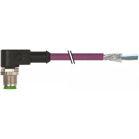 7000-13125-8032000 MURRELEKTRONIK M12 male 90° with cable CANopen / DeviceNet PUR AWG24 + AWG22 shielded vio..