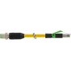 7000-44711-6751000 MURRELEKTRONIK M12 mâle droit / RJ45 mâle droit Ethernet PUR 2x2xAWG22 blindé jaune UL/CS..