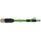 7004-44621-7960200 MURRELEKTRONIK M12 hembra 0° / RJ45 macho 0° Ethernet V4A PUR 2x2xAWG22 apantallado verde..