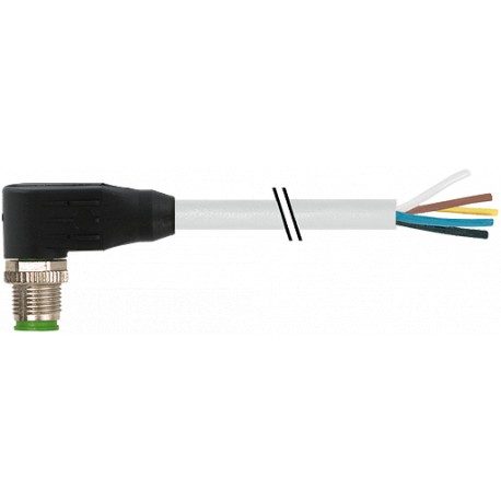 7700-17021-U2H1000 MURRELEKTRONIK M12 macho 90° con cable TPE 8x22AWG gris UL/CSA, ITC/PLTC 10m