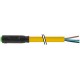 7000-08221-0511000 MURRELEKTRONIK M8 femelle droit, sortie fils, à clipser (snap in) PUR 4x0.25 jaune UL/CSA..