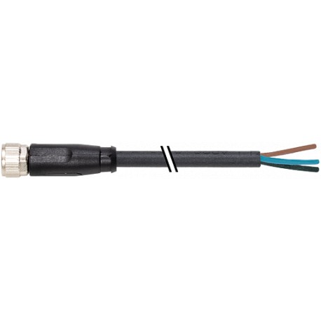 7000-08961-6961000 MURRELEKTRONIK M8 hembra 0° con cable PUR 8x0,14 negro UL 10m