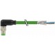 7000-08822-7911000 MURRELEKTRONIK M8 male 90° with cable, Ethercat PUR 1x4xAWG26 shielded green UL/CSA + dra..