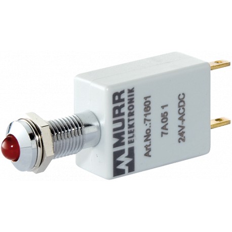 71607 MURRELEKTRONIK Indicador LED rojo LED 5mm 110V AC/DC 5mA IP40