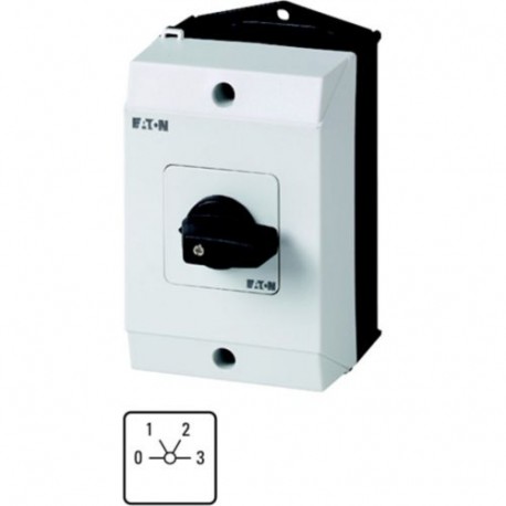 T0-2-96/I1 222628 0001456361 EATON ELECTRIC Interruptor de escalones para calefacción 3 polos 20 A Placa ind..