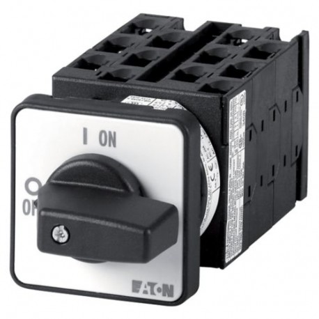T0-6-15168/E 015373 EATON ELECTRIC On-Off switch, 9-pole + 2 N/O + 1 N/C, 20 A, 90 °, flush mounting