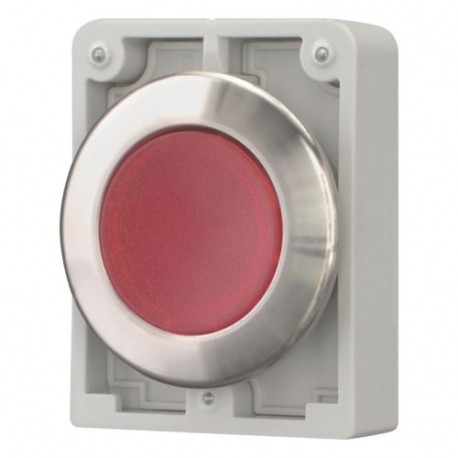 M30I-FDL-R 188059 EATON ELECTRIC Illuminated push-button actuators, flat front, flush, momentary, red, blank