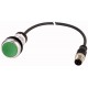 C22-D-G-K10-P31 185634 EATON ELECTRIC Pushbutton, classic, flat, tasted, 1 N/O, green, cable (black) with m8..