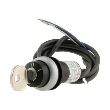 C22-WRS-MS1-K10-P62 186263 EATON ELECTRIC Schlüsseltaste, Classic, rastend, 2 Stellungen, MS1, 1 S, Kabel (s..