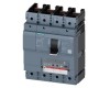 3VA6440-8HM41-0AA0 SIEMENS circuit breaker 3VA6 UL frame 600 breaking capacity class L 150kA @ 480V 4-pole, ..