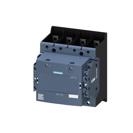 3RT1355-6AP36 SIEMENS Contactor, AC-1, 200 A/400 V/40 °C, S6, 4-pole, 100-250 V AC/DC, 2 NO+2 NC, Connection..