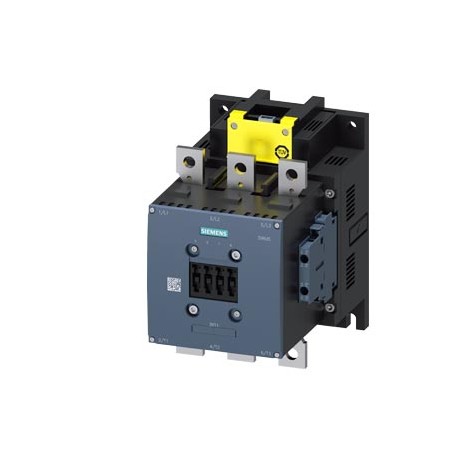 3RT1467-6SP36 SIEMENS Contactor, AC-1, 500 A/690 V/40 °C, S10, 3 polos, 200-277 V AC/DC, F-PLC-IN, con varis..