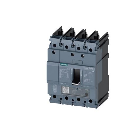 3VA5110-4GF41-0AA0 SIEMENS circuit breaker 3VA5 UL frame 125 breaking capacity class S 25kA @ 480V 4-pole, l..