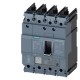 3VA5195-6EC41-0AA0 SIEMENS circuit breaker 3VA5 UL frame 125 breaking capacity class H 65kA @ 480V 4-pole, l..