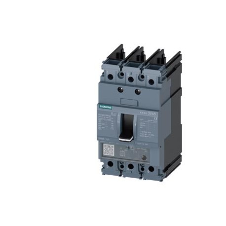 3VA5195-6EF31-0AA0 SIEMENS circuit breaker 3VA5 UL frame 125 breaking capacity class H 65kA @ 480V 3-pole, l..