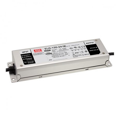 ELG-150-54BE MEANWELL AC-DC Single output LED Driver mix mode (CV+CC) with PFC, Output 54VDC / 2.8A, 3 in 1 ..