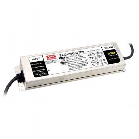 ELG-200-C1050D2-3Y MEANWELL AC-DC Single output LED driver Constant current (CC) with built-in PFC, 3 wire i..