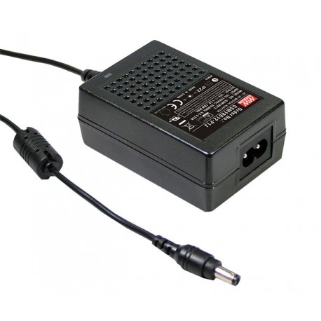 GSM18B09-P1J MEANWELL Адаптер AC-DC, разъем IEC320-C8 2-контактный разъем, Выход 9В / 2A с разъемом камертон..