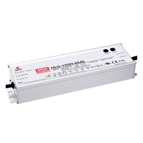 HLG-100H-36AB MEANWELL AC-DC Single output LED driver Mix mode (CV+CC) with built-in PFC, Output 36VDC / 2.6..