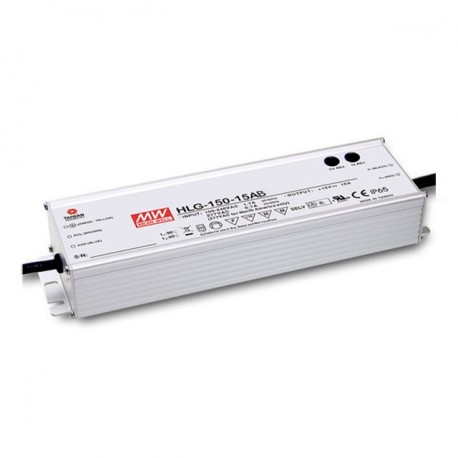 HLG-150H-30AB MEANWELL AC-DC Single output LED driver Mix mode (CV+CC) with built-in PFC, Output 30VDC / 5A,..