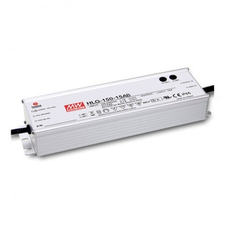 HLG-150H-30AB MEANWELL Driver LED, Entrada: 90-305VCA, Salida: 5A. 150W, Rango Tensión 15-30V, Potenciómetro..