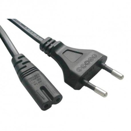 YP21A+YC13 MEANWELL Cable de red, entrada Europeo 2 polos, salida IEC320-C8 (PC).250Vca 2,5A.